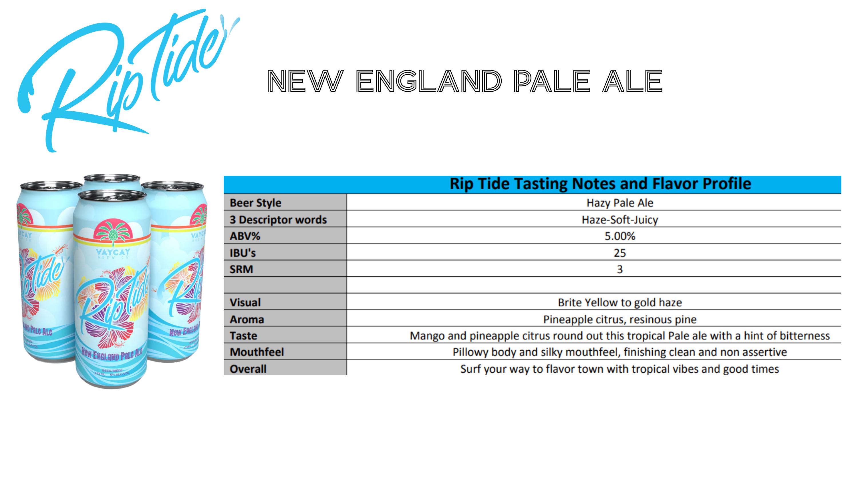 Riptide sensory & tasting notes